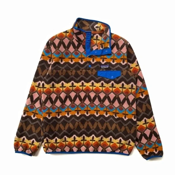 Patagonia Anthos Pink Lightweight Synchilla Snap-T Fleece Pullover - Picture 2 of 5